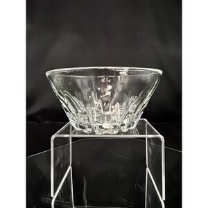 Vintage Princess House Crystal Glass Bowl Patterned Bottom 6"